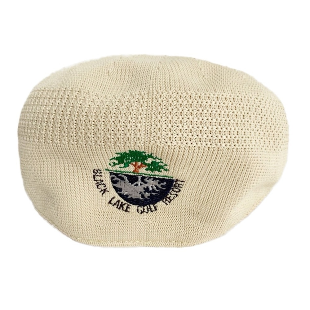 Vintage Imperial Headwear Embroidered Black Lake Golf Resort Ventair Tropic Cap